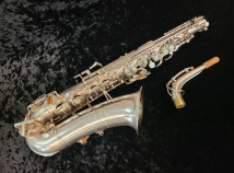 GORGEOUS Buescher 140 Silver Post 'B' Aristocrat Alto with Gold-Wash Bell #336915 - As-Is